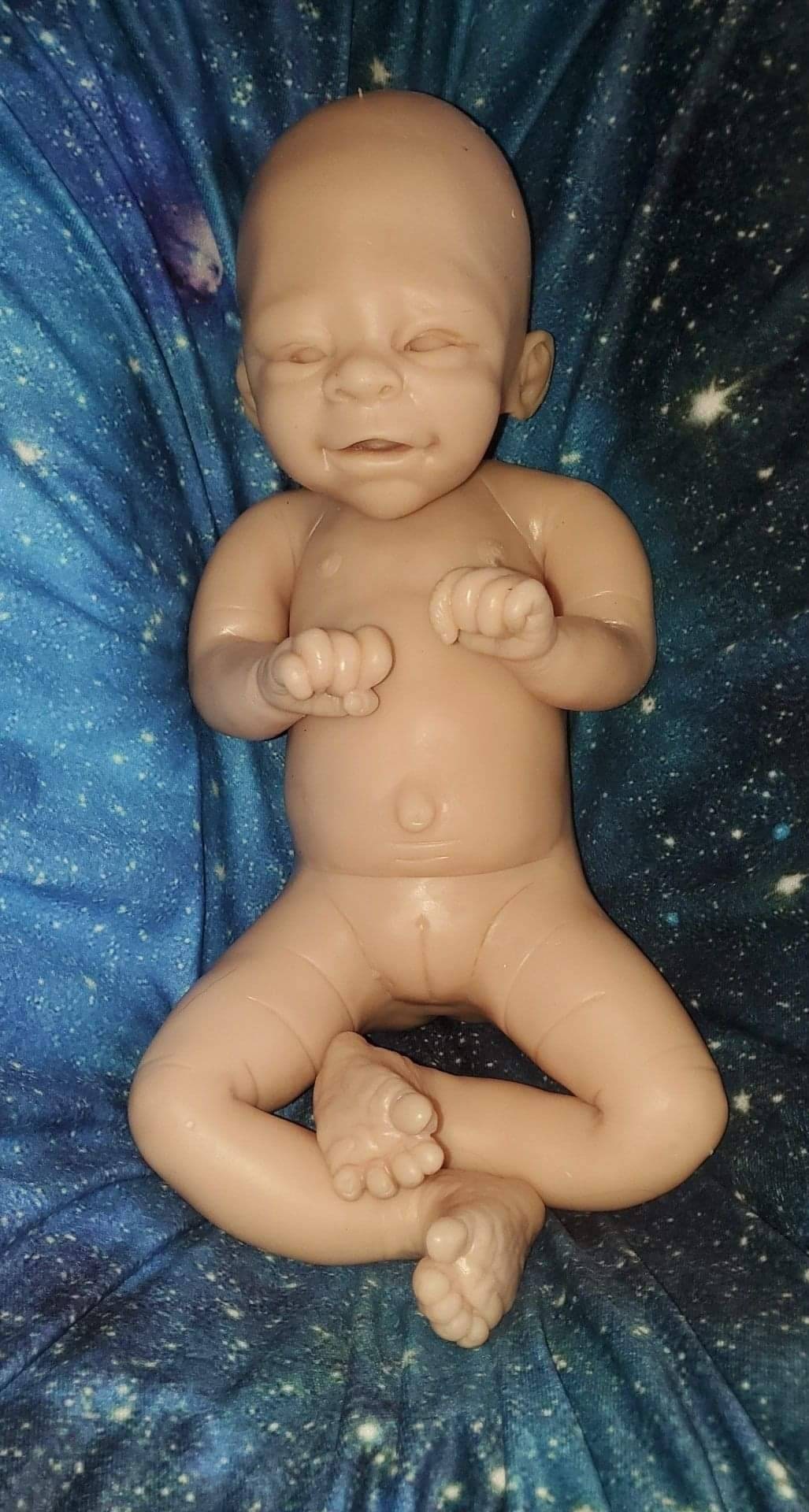 Full body silicone baby 21" happy face fae
