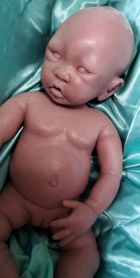 Full body silicone baby doll 17" Su Chinese baby