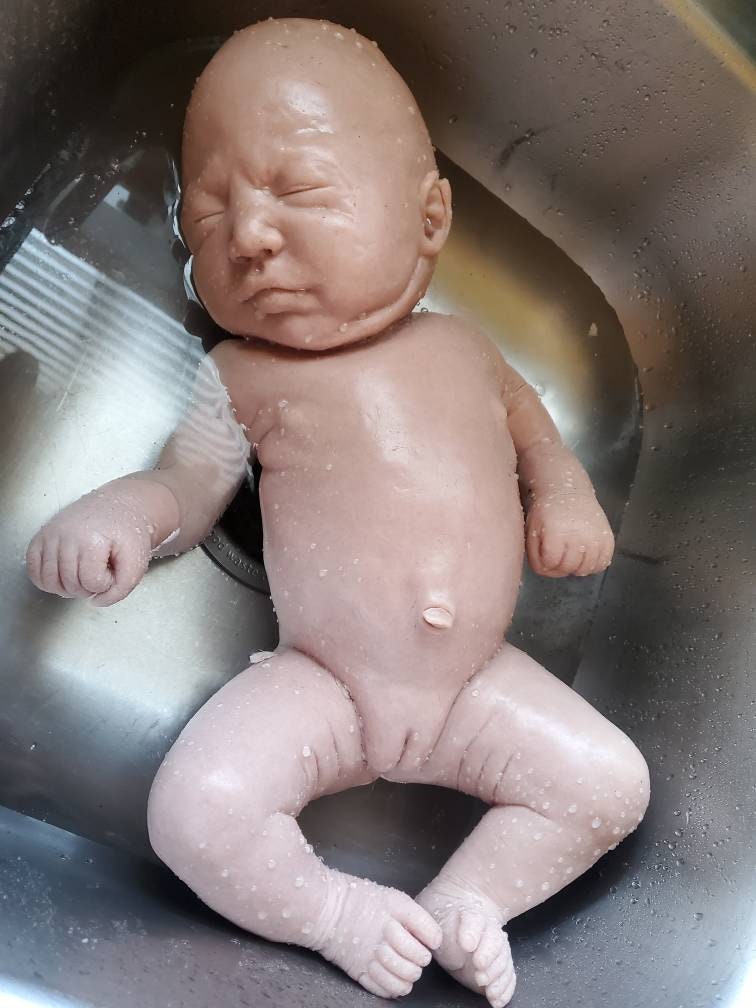 TWO full body silicone baby 19" Emerly chunky newborn marshmellow blend (TWINS blank kit
