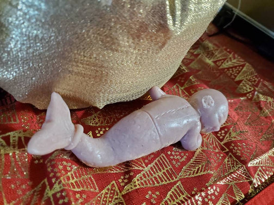 8" silicone Baby mermaid