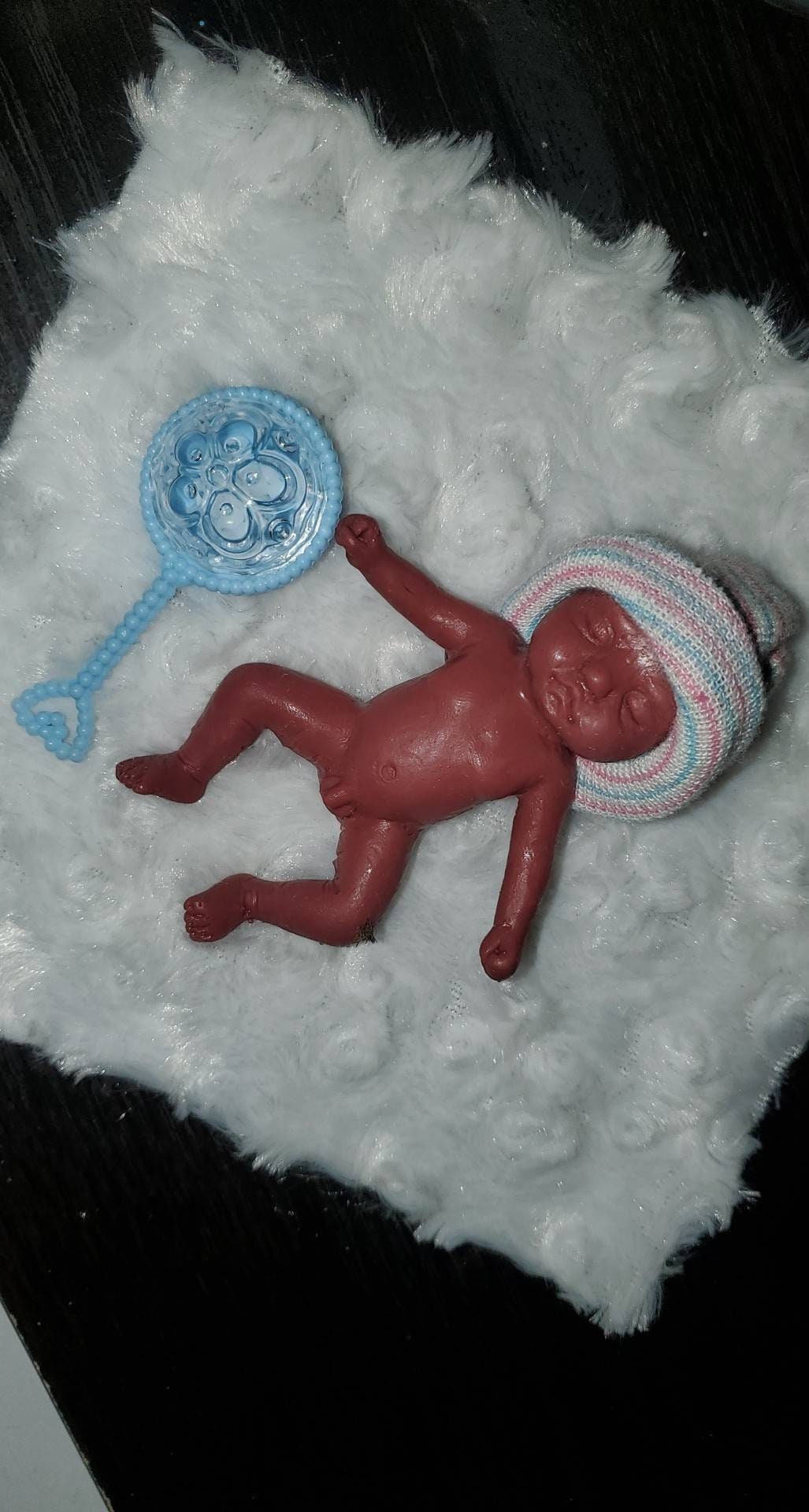 Full body silicone baby 4" memorial baby fetus born too soon boy