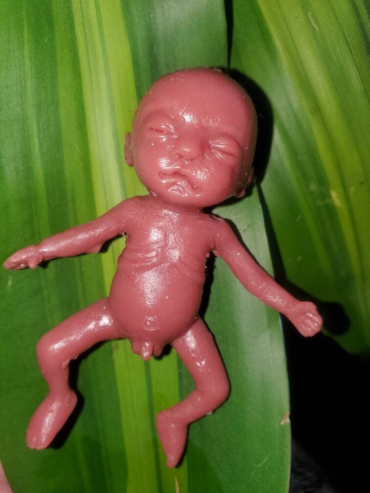 Full body silicone baby 4" memorial baby fetus born too soon