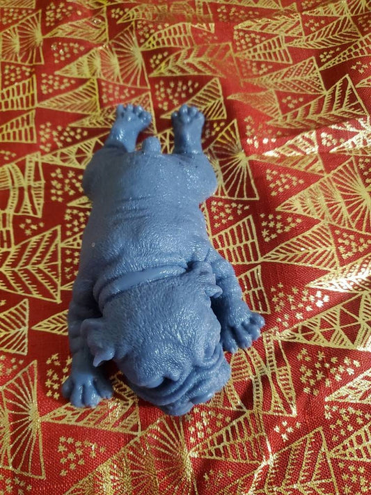 6" silicone baby puppy dog choose any color bulldog