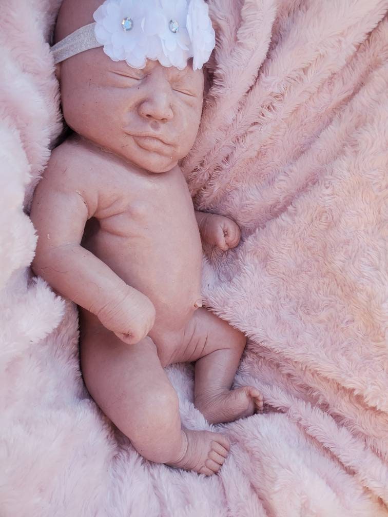 TWO full body silicone baby 19" Emerly chunky newborn marshmellow blend (TWINS blank kit