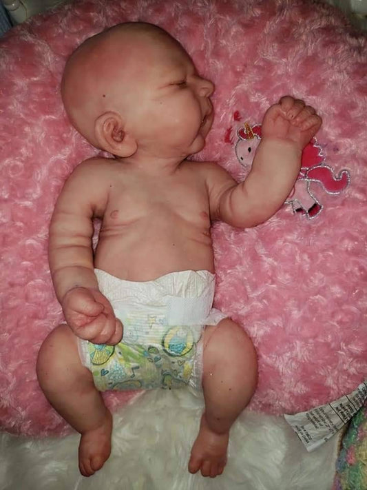 Full Body Silicone Baby Girl 18" Cassie mae