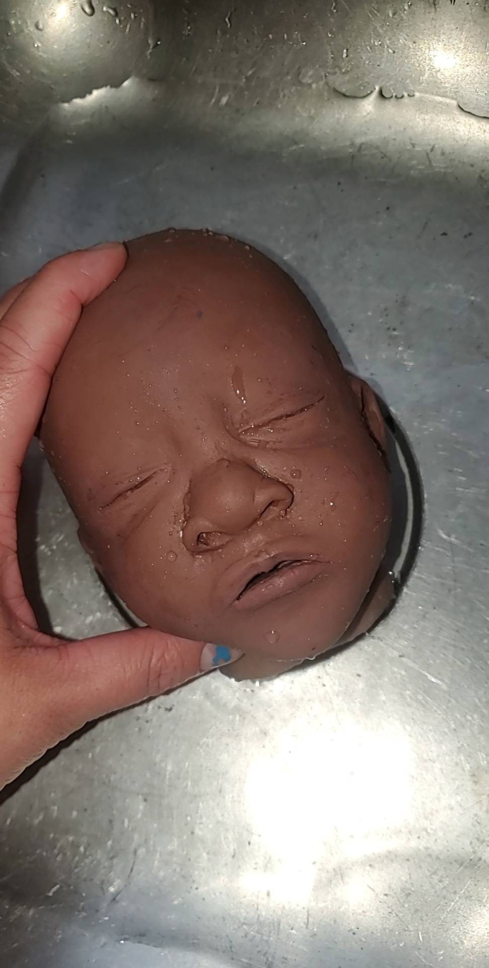 4 silicone baby surprise heads! Cuddle baby silicone heads