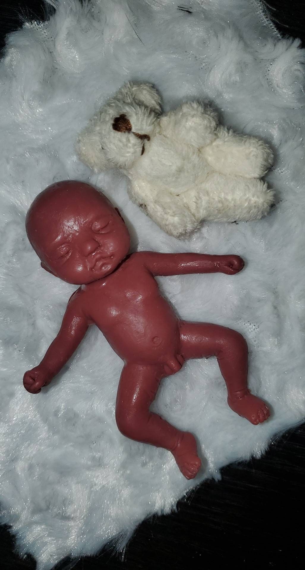 Full body silicone baby 4" memorial baby fetus born too soon boy