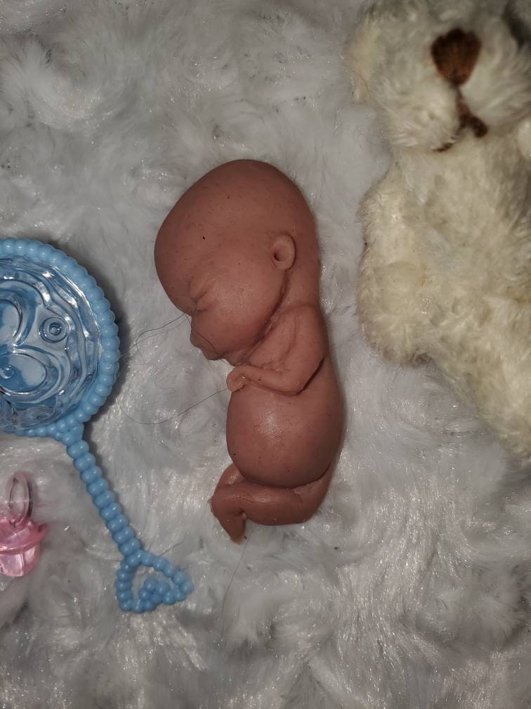 12 week gestational fetus silicone baby memorial keepsake