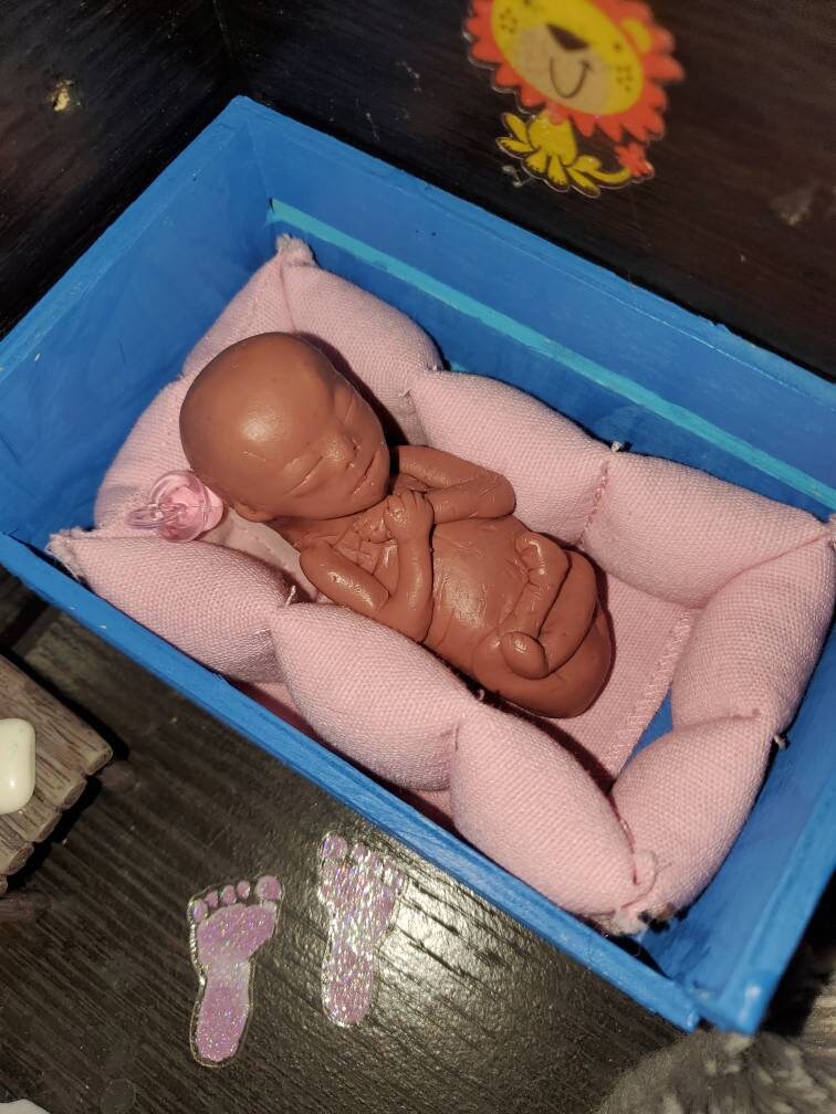 18 week Gestational memorial silicone fetus