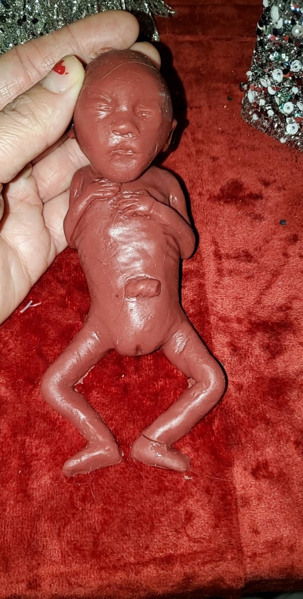 Silicone memorial fetus silicone baby girl 19 week gestation