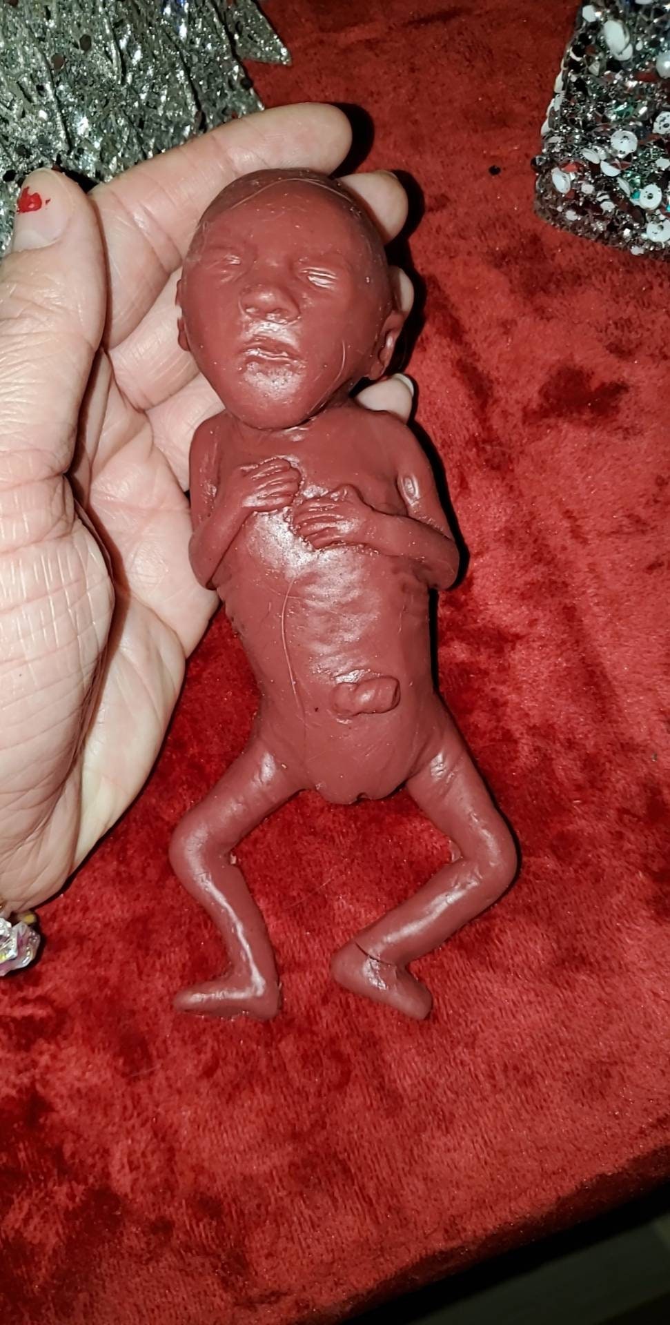 Silicone memorial fetus silicone baby girl 19 week gestation