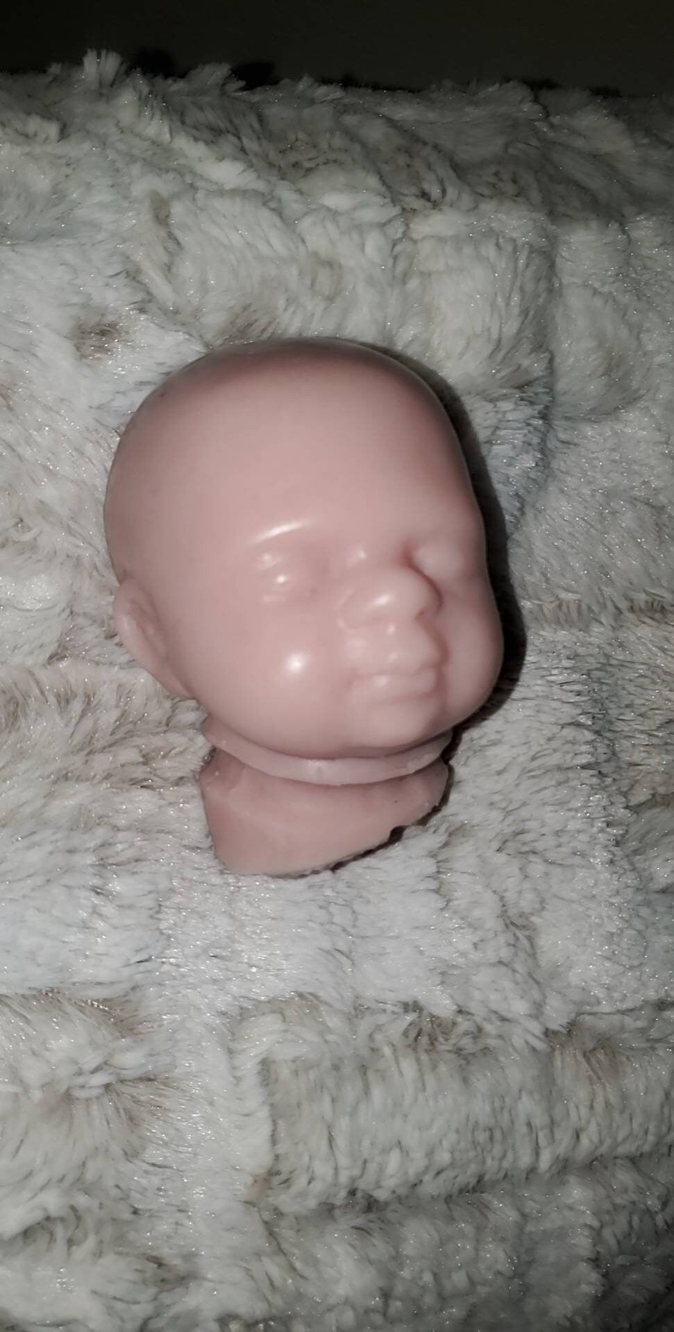 Silicone baby cuddle head preemie for 11" cuddle body
