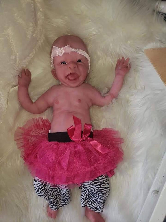 Full body silicone baby happy smiling face