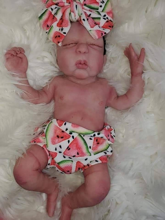 Full body silicone baby 15" preemie boy or girl amy