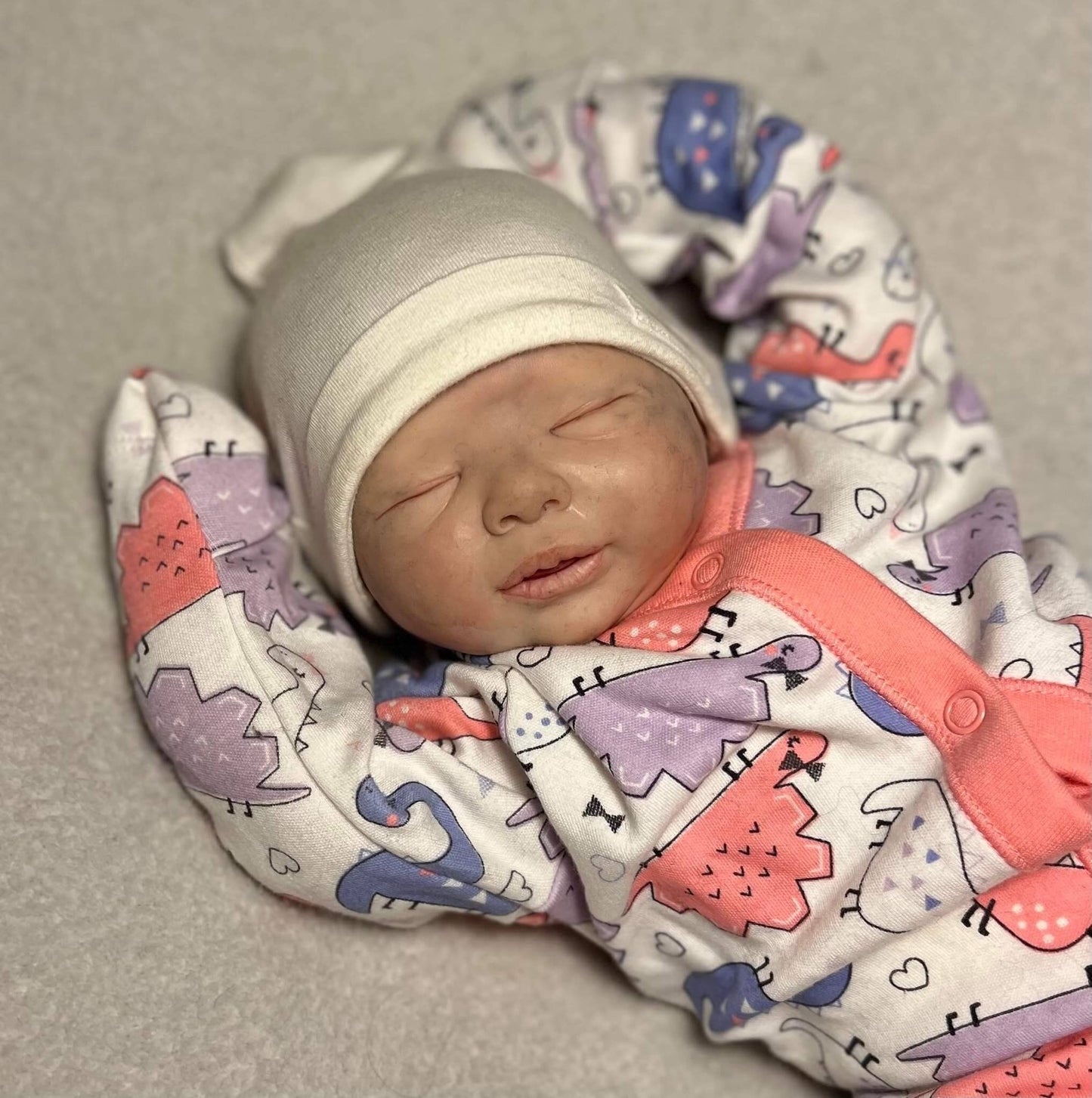 Silicone baby head for 17"-19" cuddle baby by sienna niall