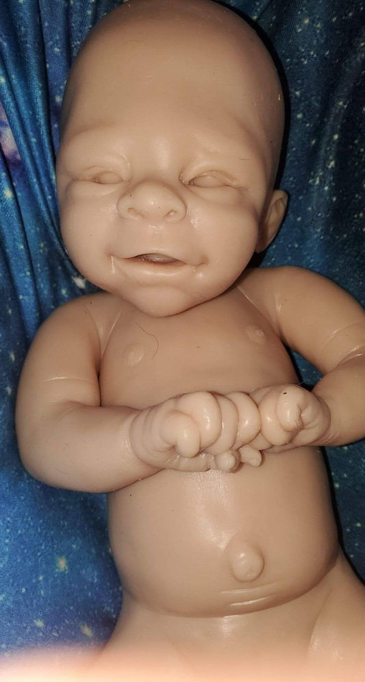 Full body silicone baby happy smiling face boy or girl version