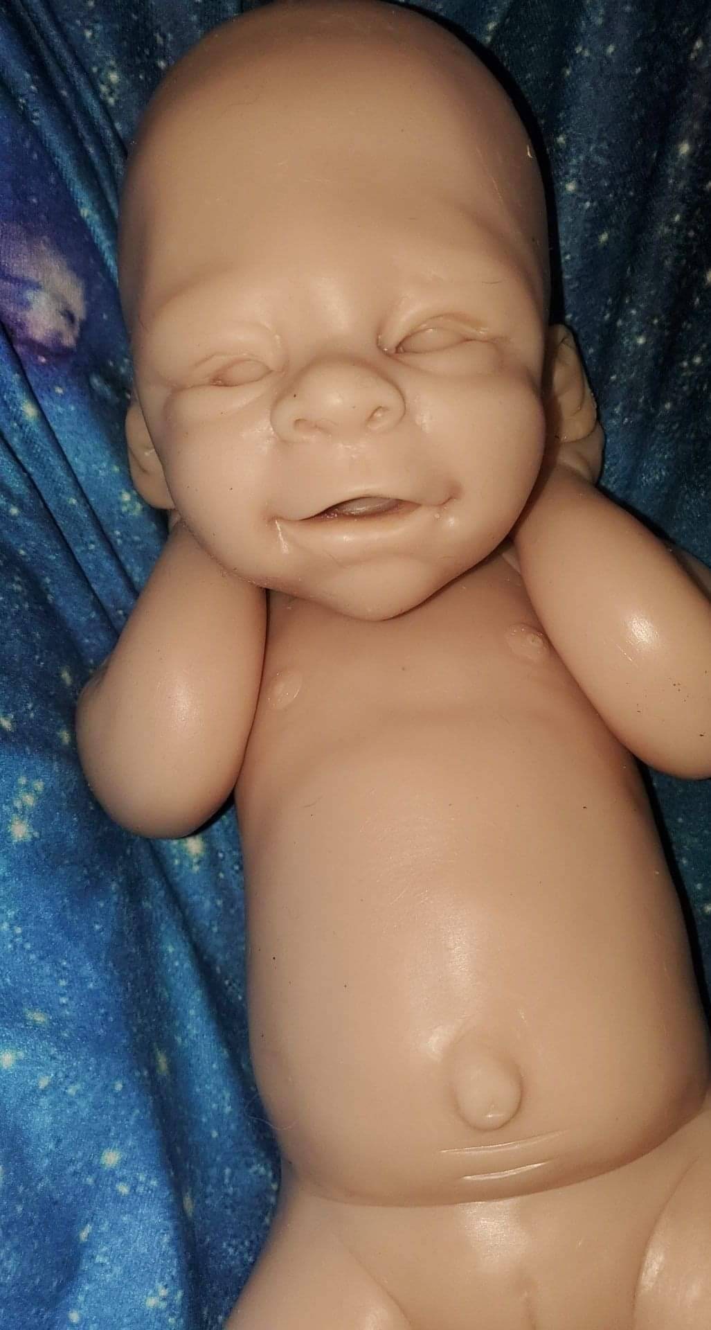 Full body silicone baby happy smiling face boy or girl version