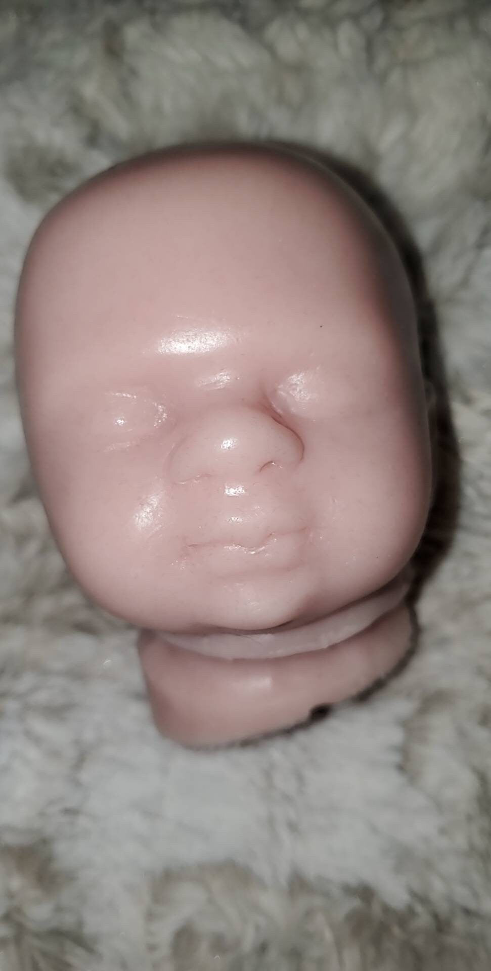Silicone baby cuddle head preemie for 11" cuddle body