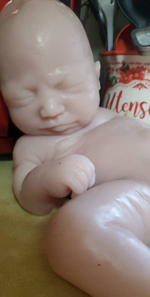 TWO full body silicone baby 19" Emerly chunky newborn marshmellow blend (TWINS blank kit