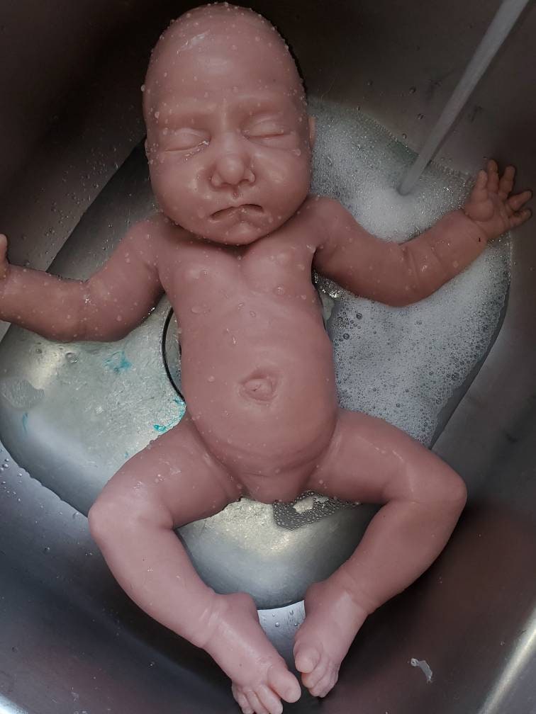 Full body silicone baby 18" newborn.blank or painted kit