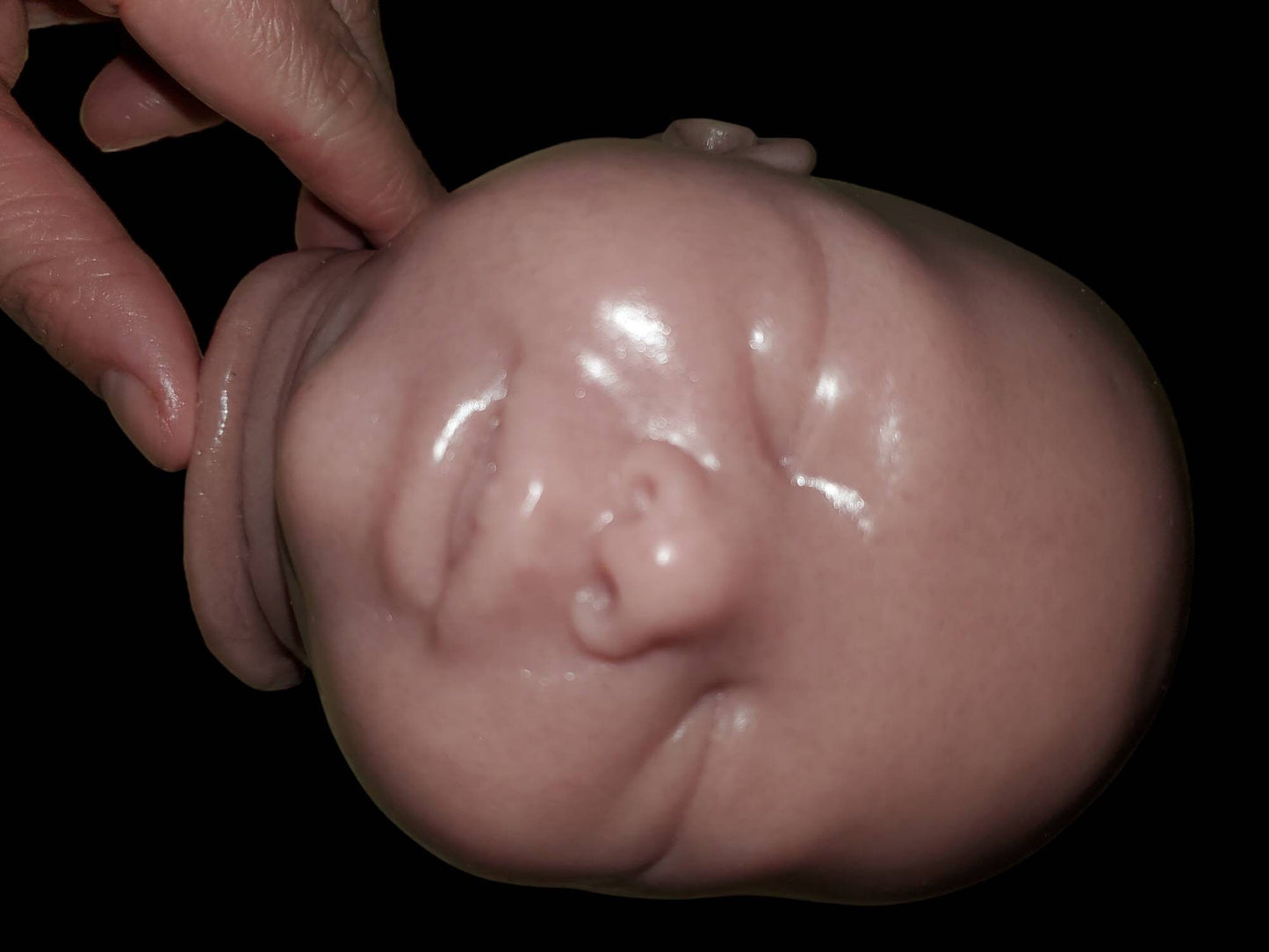 Silicone baby head for 17" cuddle baby