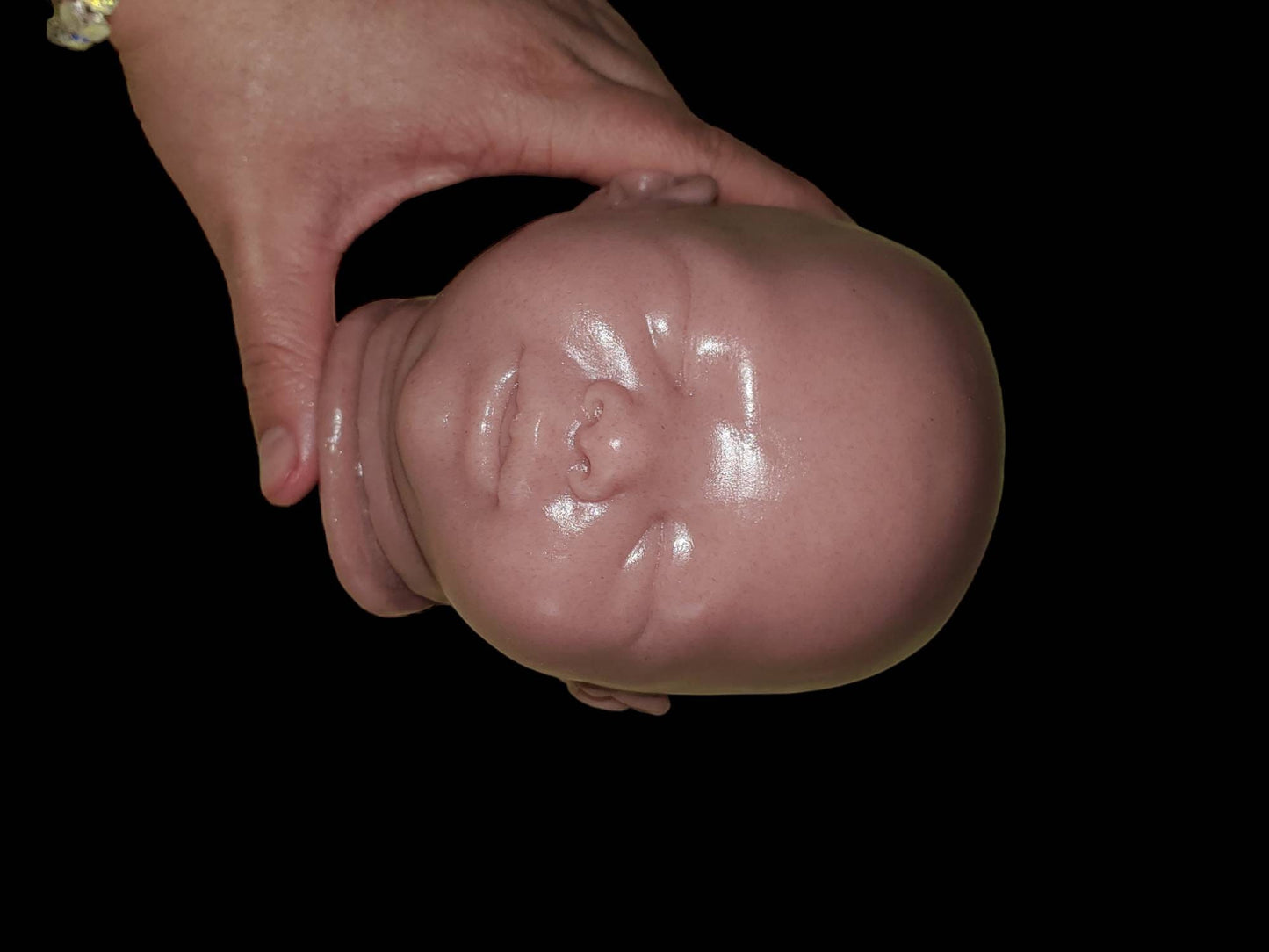 Silicone baby head for 17" cuddle baby