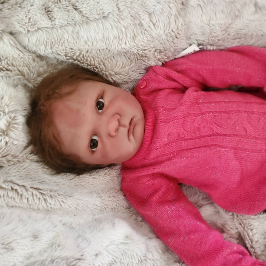 Full Body silicone baby toddler 24" 6 month old "Adele" Melissa mccrory