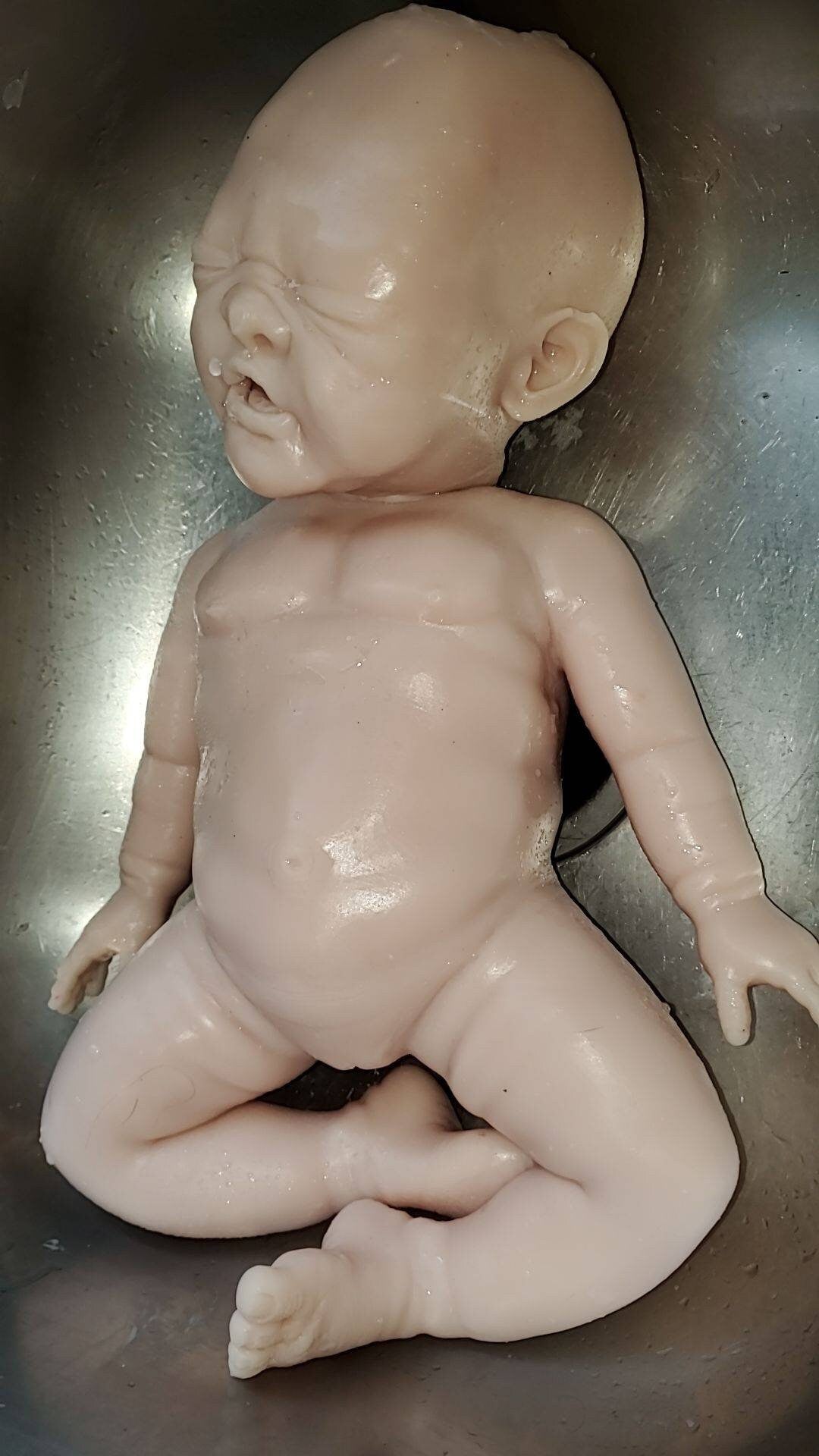 19" Full body silicone baby doll newborn girl or boy