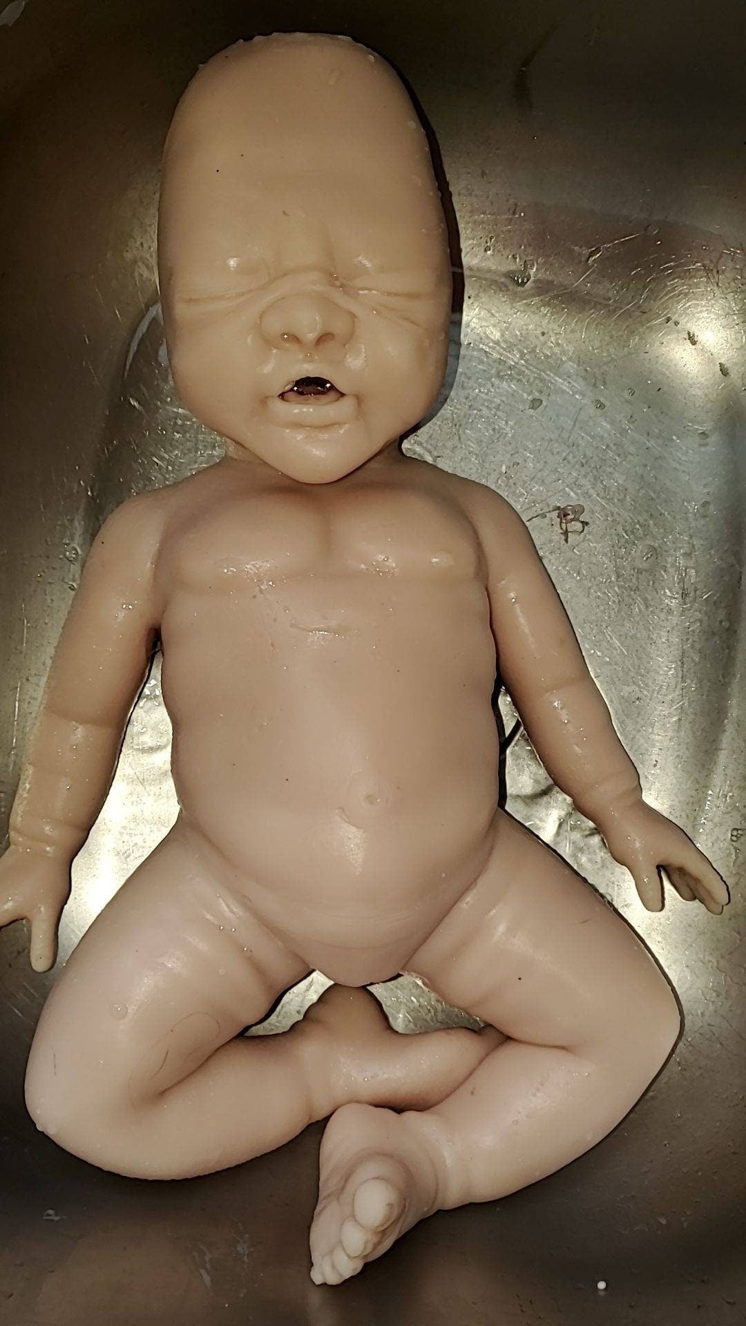 19" Full body silicone baby doll newborn girl or boy