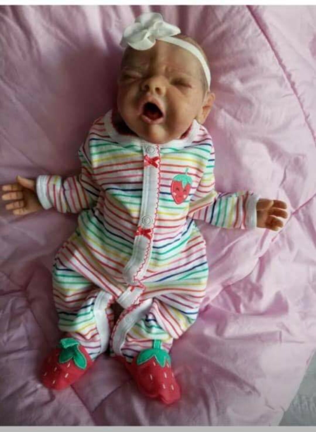 Full body silicone baby doll Bella 15" by Jo Birch