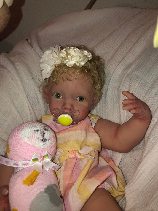 Full body silicone chubby baby open eyes 20" 9.5lbs