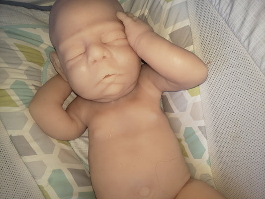 Full Body Silicone Baby boy 22" 14.5lbs chubby realistic newborn blakely