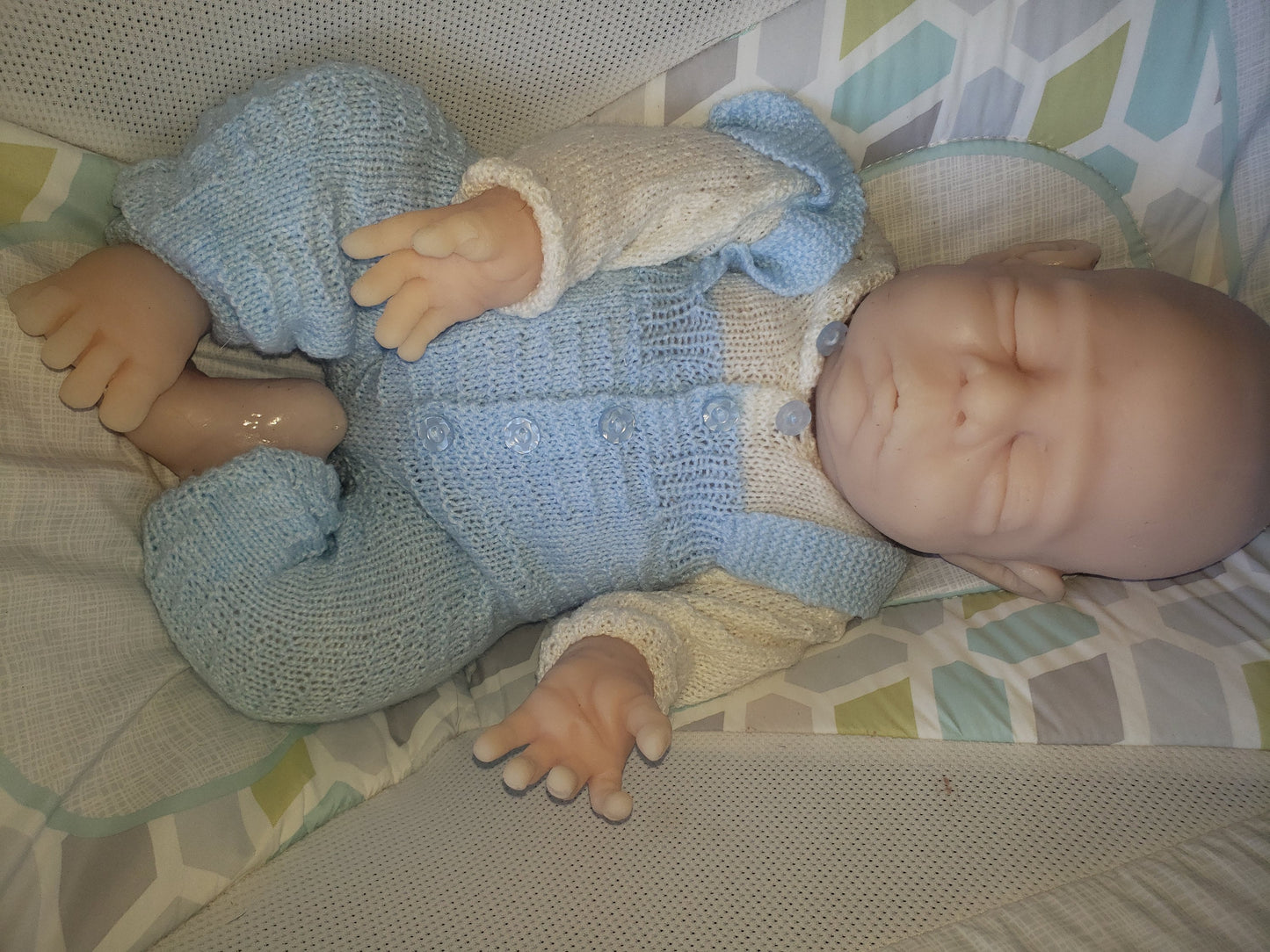 Full Body Silicone Baby boy 22" 14.5lbs chubby realistic newborn blakely