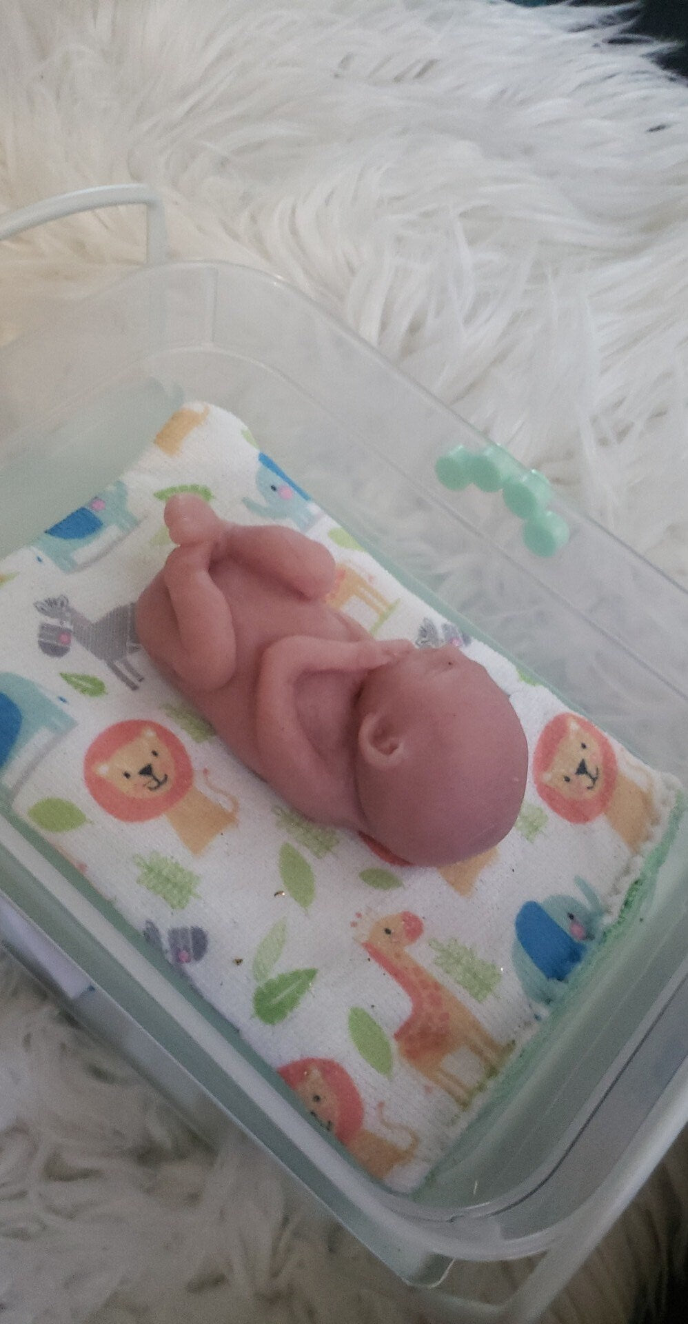 19 week silicone memorial fetus baby