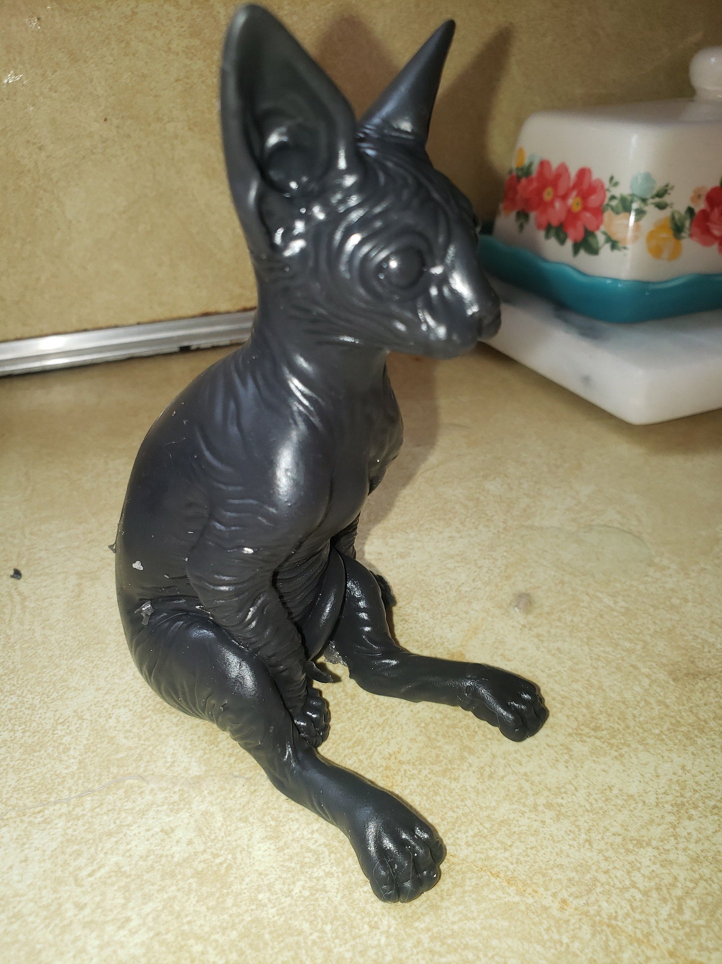 Silicone spyhnx cat kitten 4" sitting