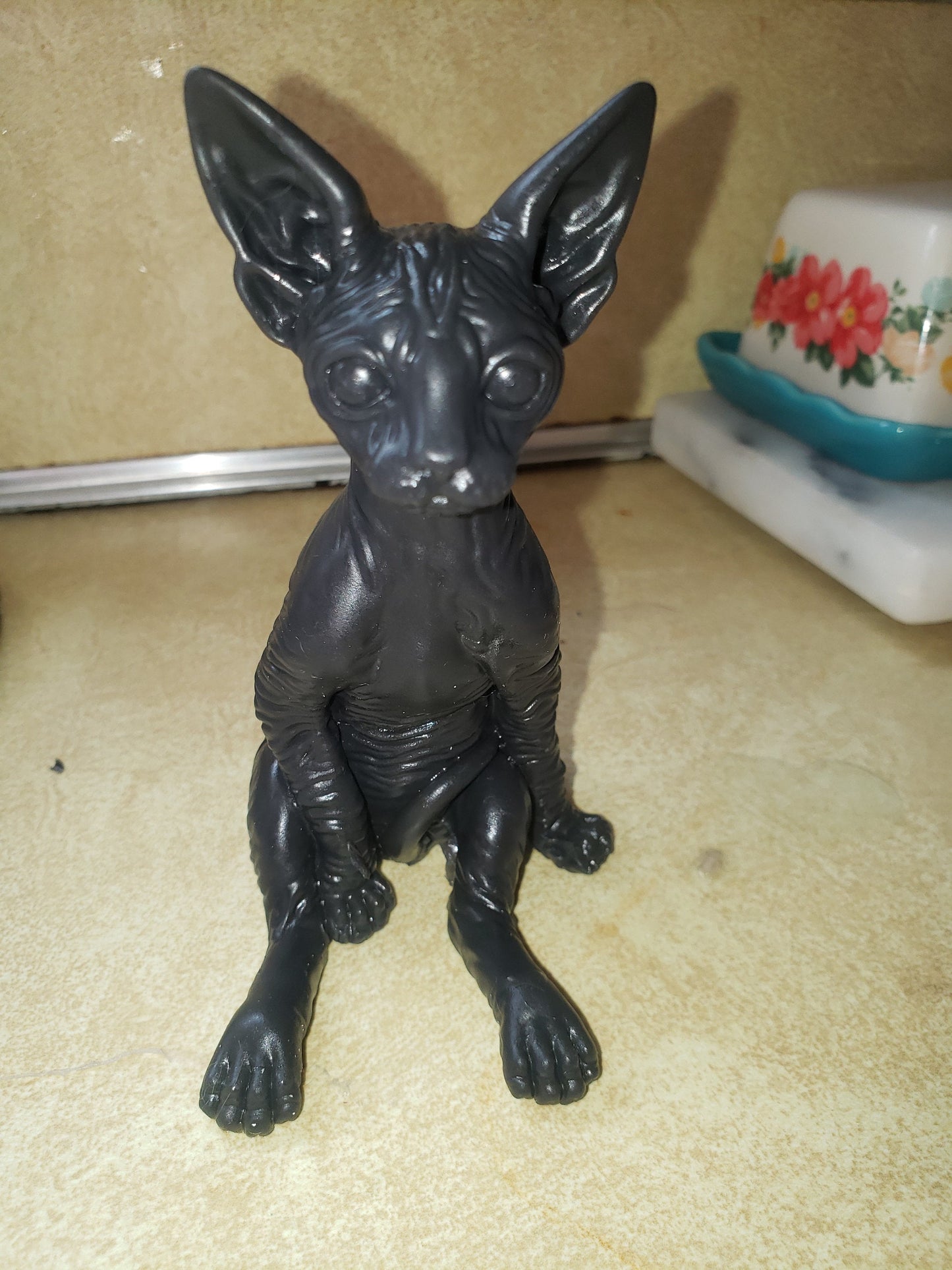 Silicone spyhnx cat kitten 4" sitting