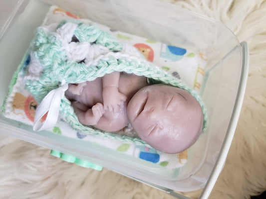 Full body 20 week gestational fetus memorial silicone baby