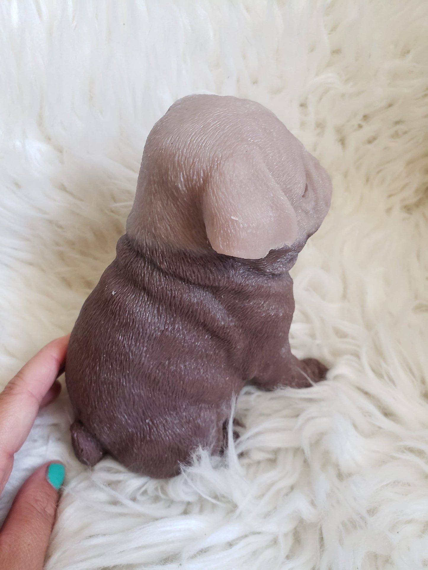 10" inches Full Body Silicone Pug puppy dog open eyes cutie you choose color