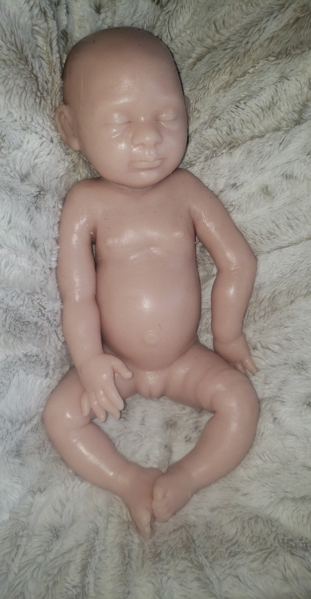 Full body silicone baby girl or boy newborn baby 19.5" pamela erff Olive