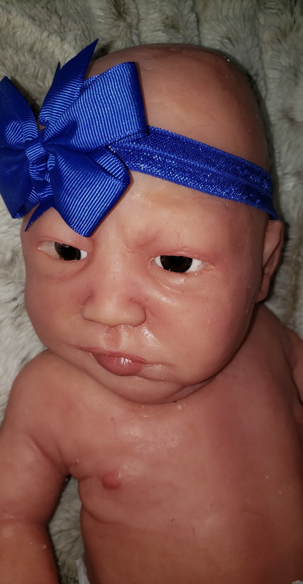 Full body silicone baby 19" Emerly or eli chunky newborn Open Eyes