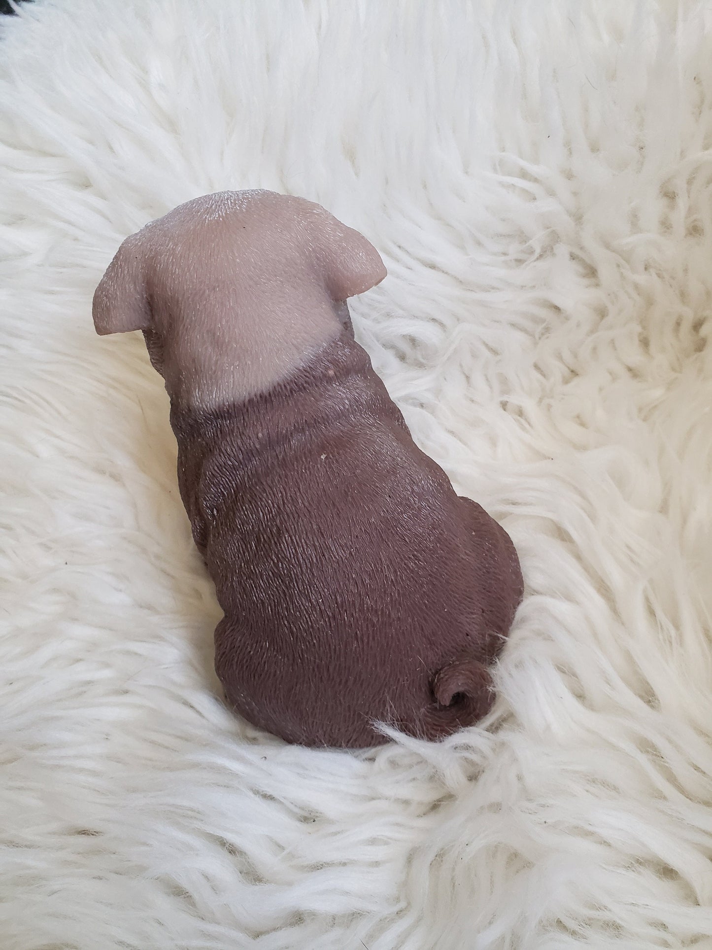 10" inches Full Body Silicone Pug puppy dog open eyes cutie you choose color