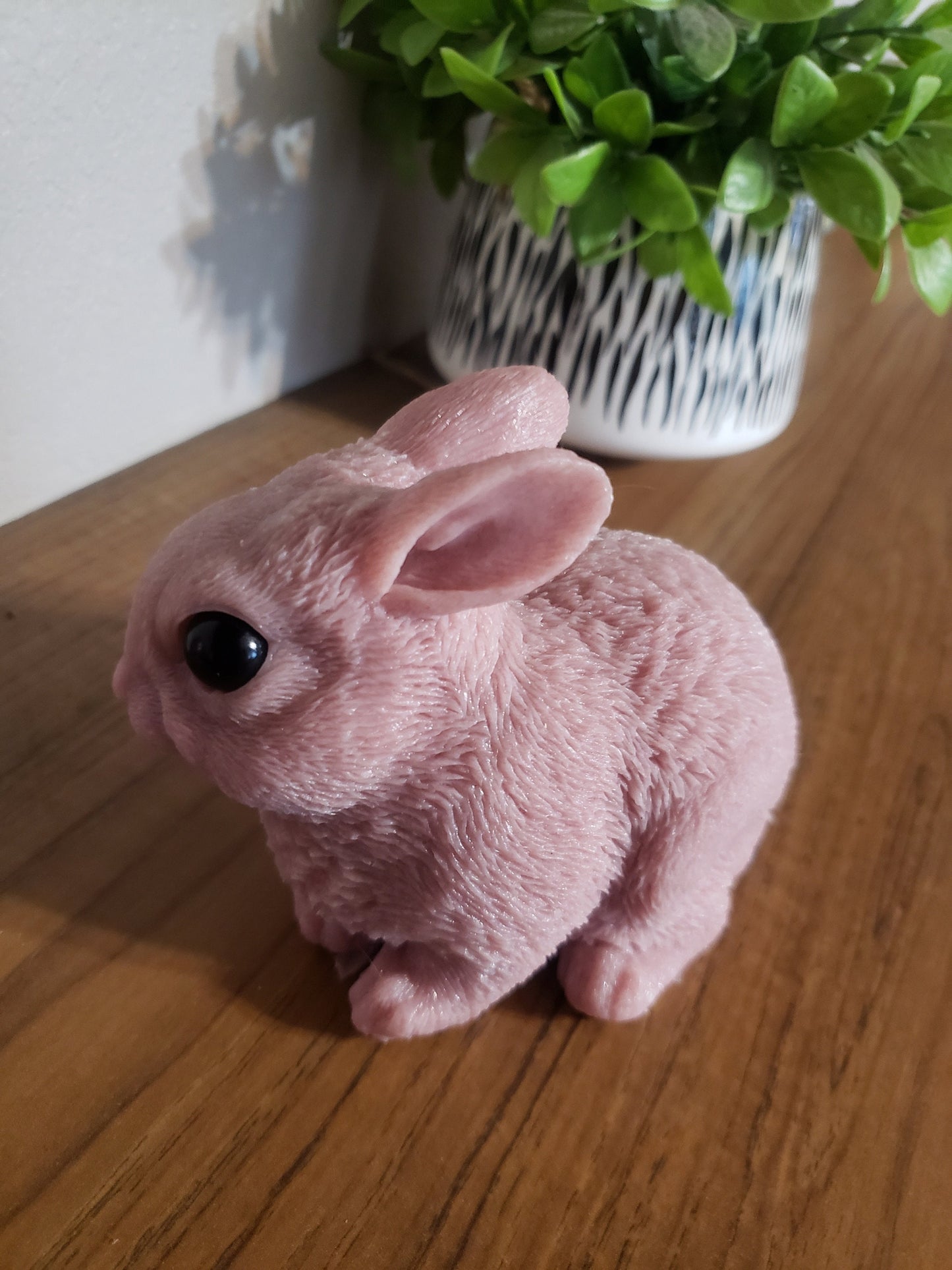 Baby bunny rabbit full silicone baby bunny 5" open eyes