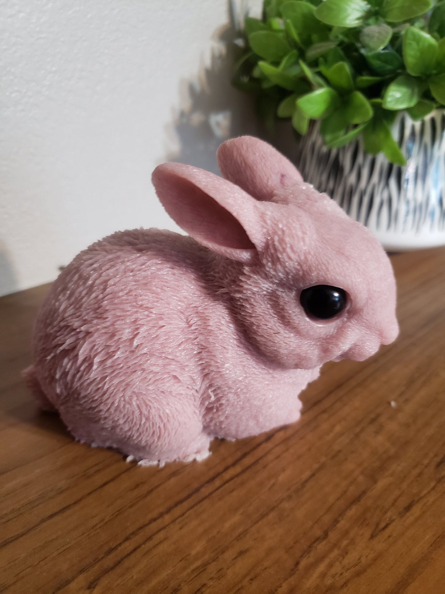 Baby bunny rabbit full silicone baby bunny 5" open eyes