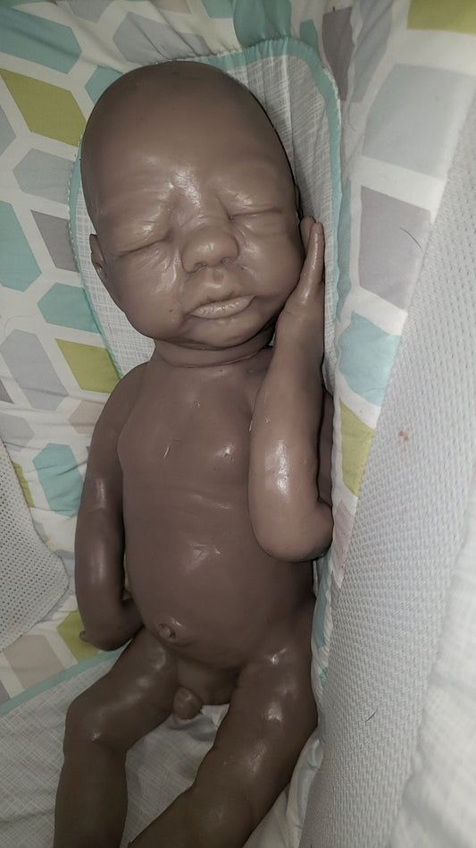 Full body silicone baby boy blank kit or fully painted baby boy doll Donna kohn 21" Markus