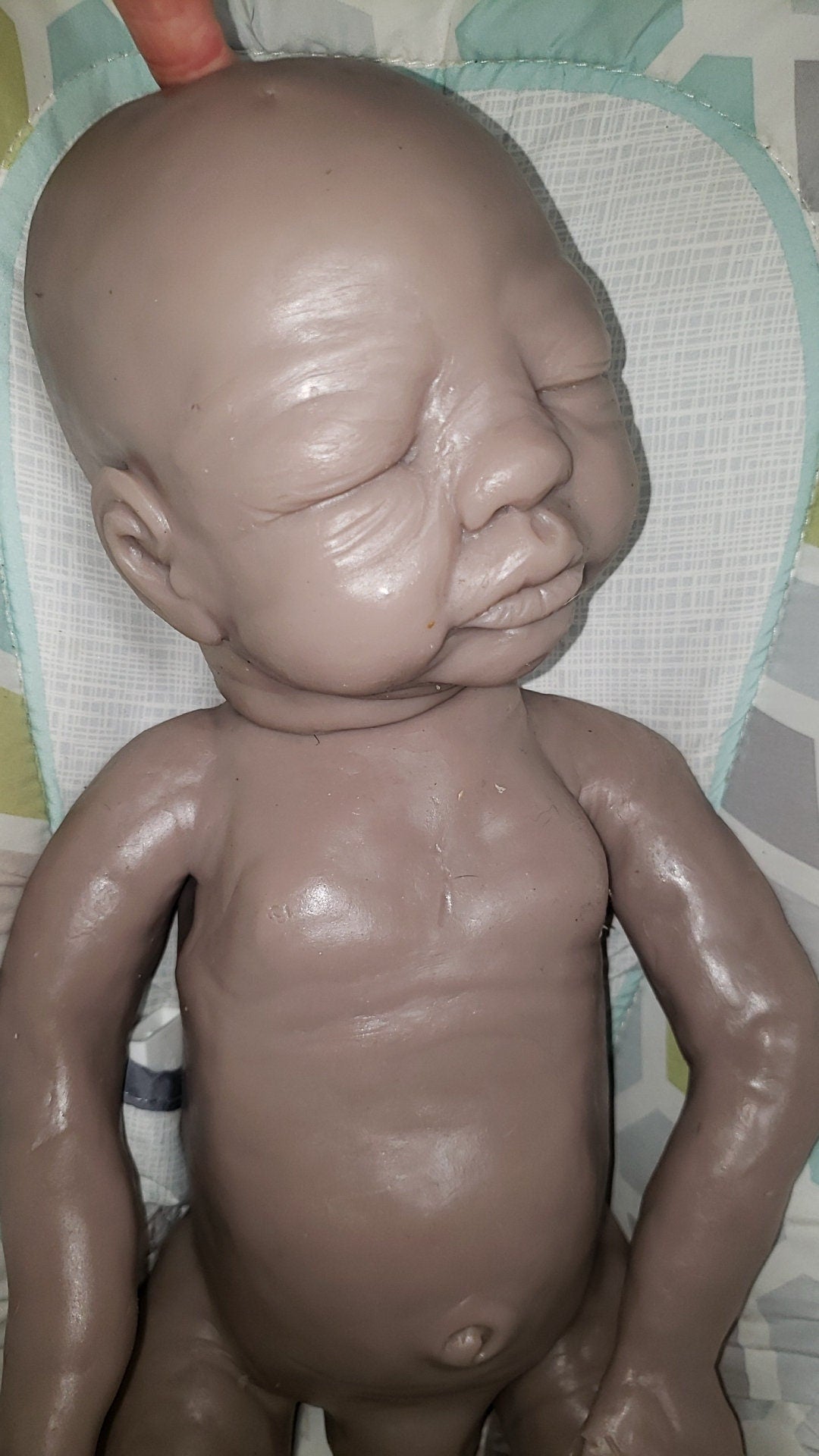Full body silicone baby boy blank kit or fully painted baby boy doll Donna kohn 21" Markus