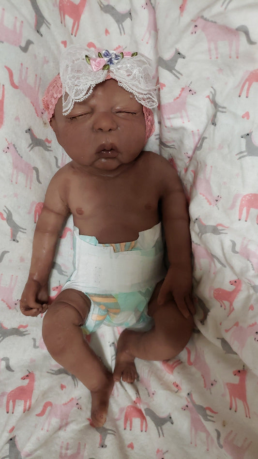 Full body silicone baby 15" preemie boy or girl amy