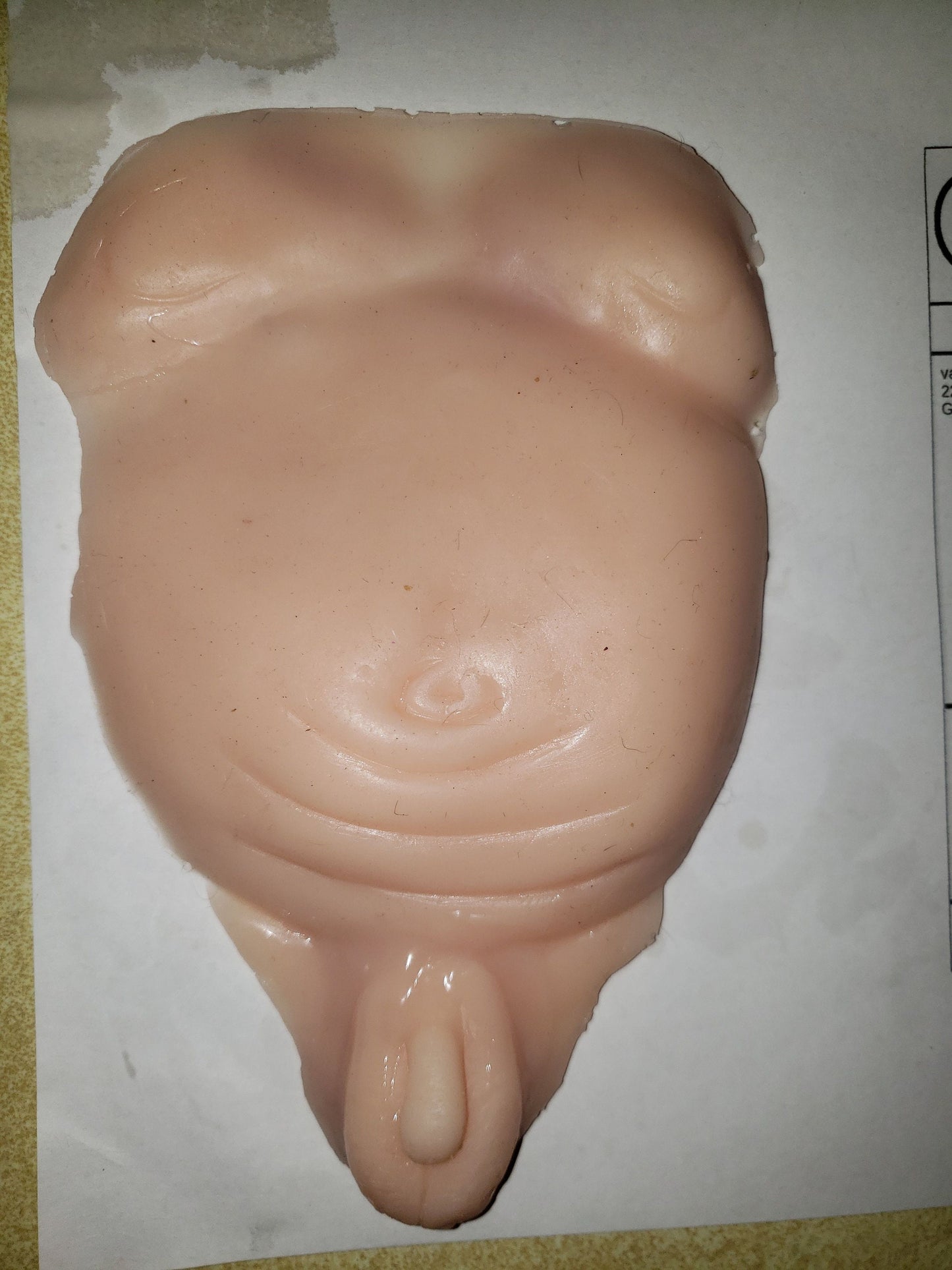BOYS Silicone baby belly plate 0-3mo size