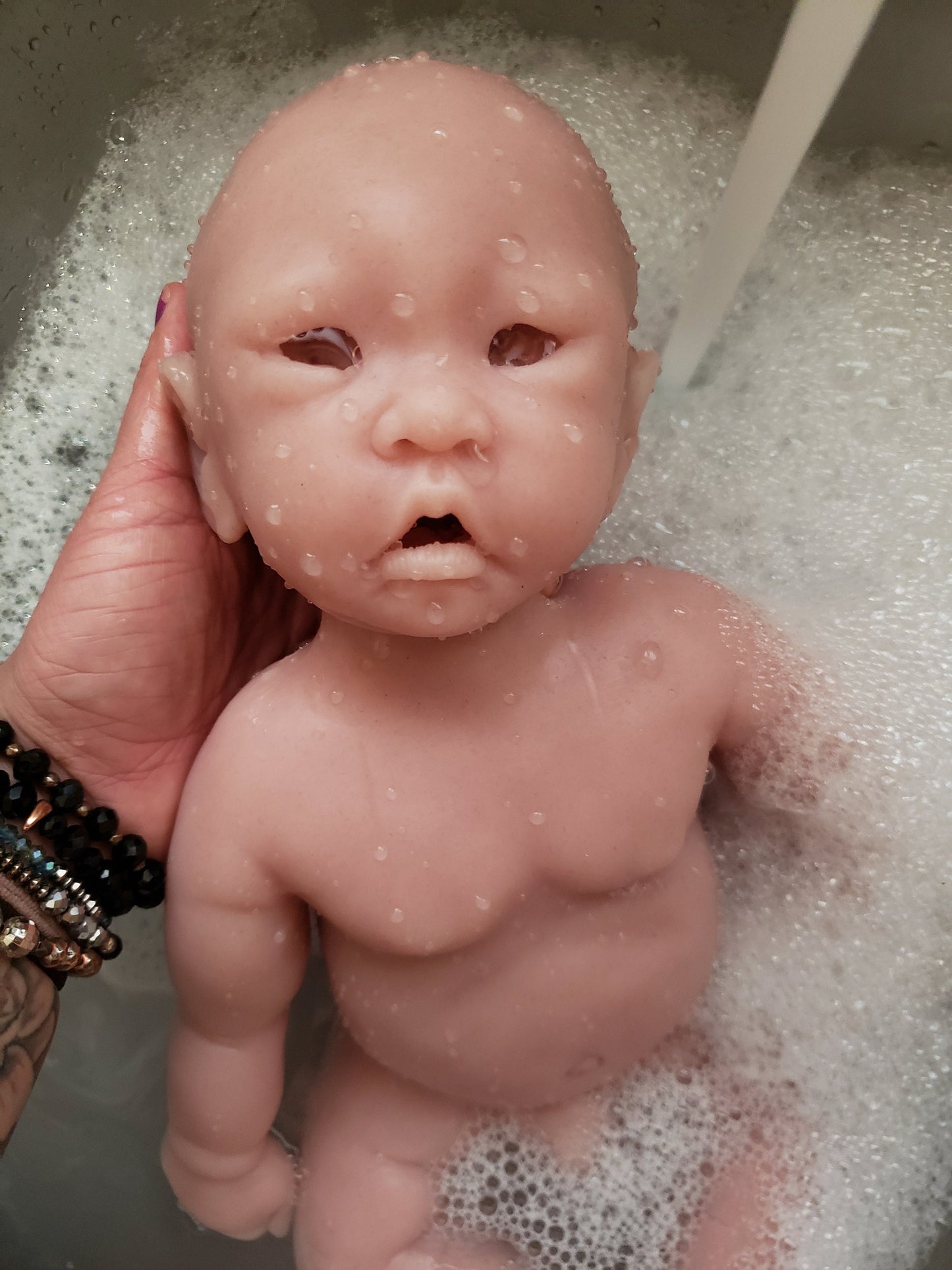 Full body silicone baby doll 17" Su Chinese baby girl or boy