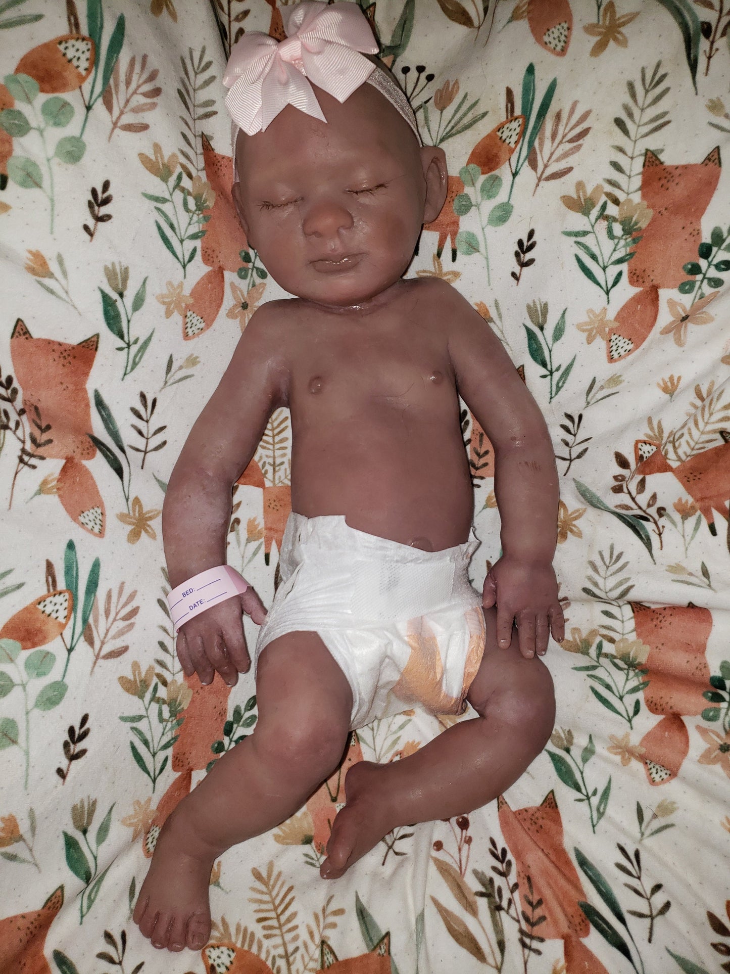 Full body silicone baby girl or boy newborn baby 19.5" pamela erff Olive
