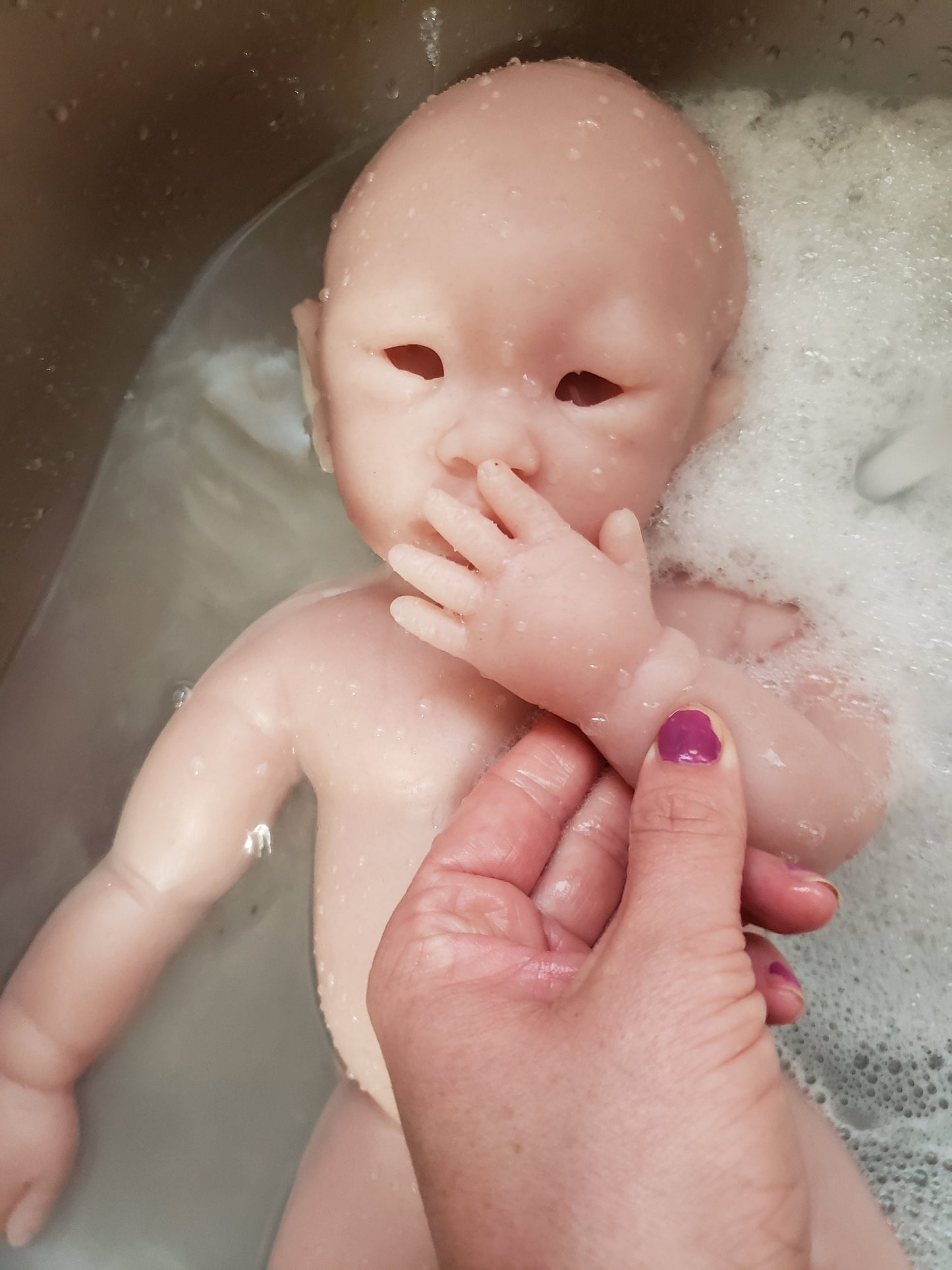 Full body silicone baby doll 17" Su Chinese baby girl or boy